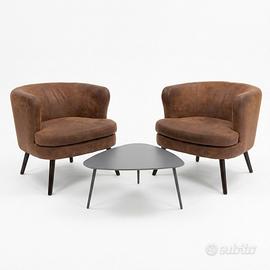 Poltroncine in pelle