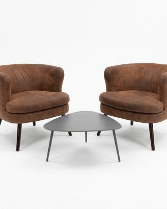 Poltroncine in pelle
