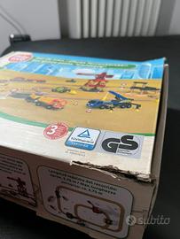 Gioco pista legno cantiere