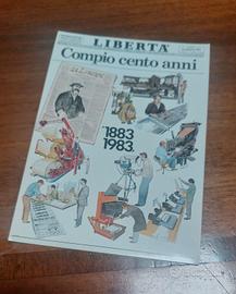 cartolina commemorativa 100 anni giornale Libertà