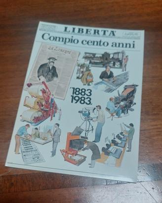 cartolina commemorativa 100 anni giornale Libertà