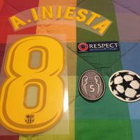 Nameset #8 INIESTA per maglia Barcellona 17/18