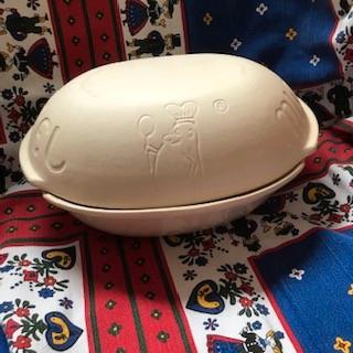 Pentola terracotta vintage Microwave Teufel nuova
