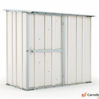 Box casetta giardino in Acciaio 174x100cm bianco