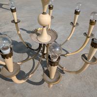 Lampadario a otto fiamme anni Sessanta
