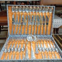 servizio 12 persone posate placcate argento 