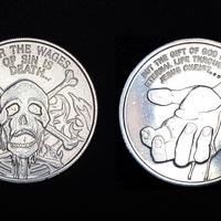 For the wages of sin is death.( moneta - token )