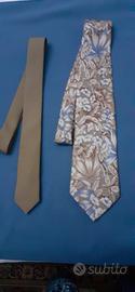 due cravatte vintage 100% seta  