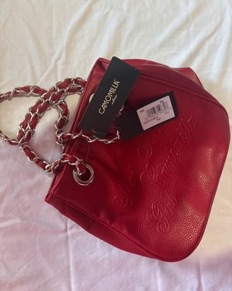 borsa CAMOMILLA MILANO rossa-NUOVA, con cartellino