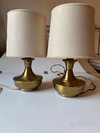 coppia di lampade abat-jour