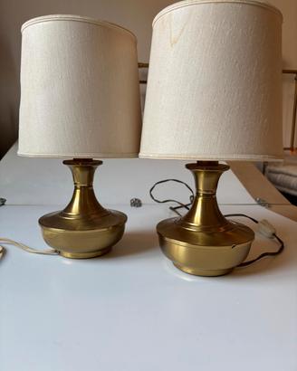 coppia di lampade abat-jour