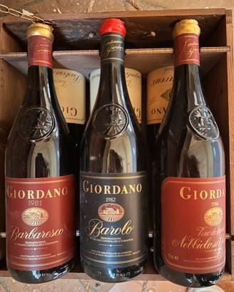 Cassa vini da collezione giordano ‘80