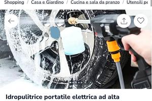 idropulitrice portatile elettrica ad alta pression