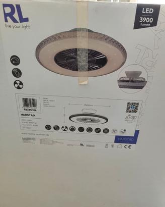 Ventilatore a soffitto con luce Harstad NUOVO