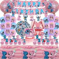 101pz Stitch & Angel addobbi feste compleanno - nu