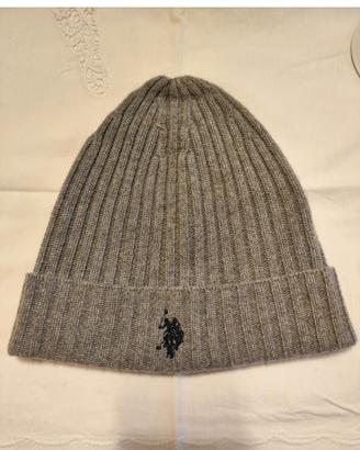 U.S. POLO ASSN. Berretto grigio
