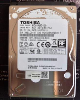 HARD DISK TOSHIBA 1TB 5400RPM 2,5" 1000GB 1 TERA