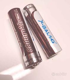 Nr.2 Batterie Ricaricabili Litio 4,2V 9.6wh 8800 m
