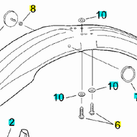 Parafango ant Aprilia RX MX 50 AP8226477
