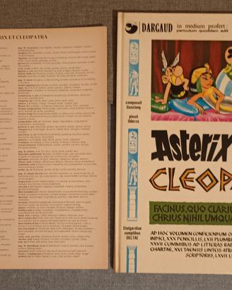 fumetto cartonato Asterix e Cleopatra in Latino!