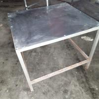 Tavolo piano acciaio inox 100x75x70h pizzeria