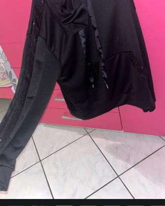 tuta coordinato con paillettes