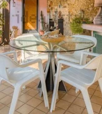 Tavolo tondo in vetro 130cm