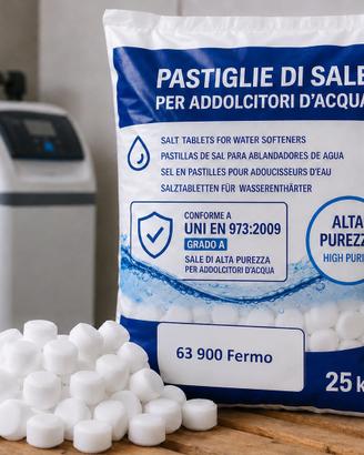 Pastiglie di sale per addolcitori