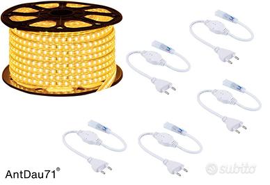 Bobina striscia led 100 metri luce bianco caldo
