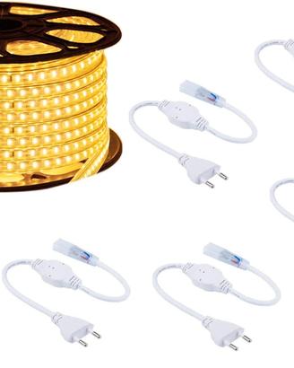 Bobina striscia led 100 metri luce bianco caldo