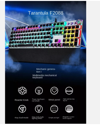 Tarantula F2088 Tastiera Da Gioco Meccanica