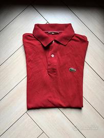 polo lacoste rossa taglia S