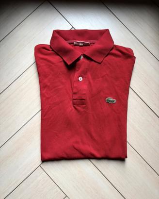 polo lacoste rossa taglia S