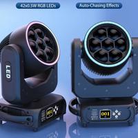 Testa Mobile Led Bee Eye 7x40w Con Ring RGB 300W