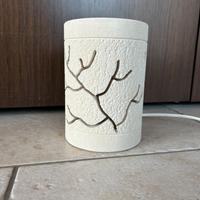 Lampada da tavolo in pietra leccese