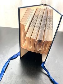 Book folding scultura di carta