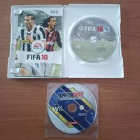 Set di 2 Videogiochi Calcio Nintendo Wii Vintage