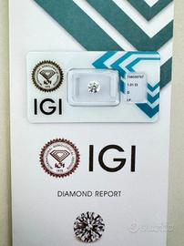 Diamante Naturale 1,01 carati D- IF  IGI