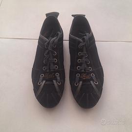 Scarpe FIAT in pelle scamosciata nera