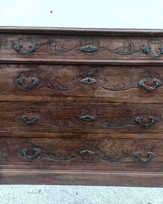 COMÒ IN LEGNO MASSELLO STILE CLASSICO – 4 CASSETTI