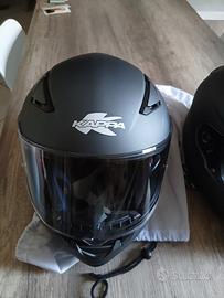 2 caschi moto kappa 1 xl e 1 s nuovi con fodera