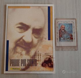 Padre Pio - Folder 2002 + Foglietto Vaticano 1999