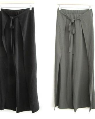 2 Pantaloni Pareo Lunghi NUOVI - ZARA - Nero Verde