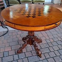 tavolo scacchiera tondo