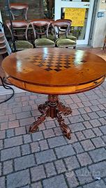 tavolo scacchiera tondo