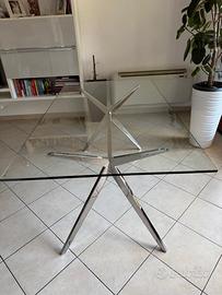 Tavolo Calligaris in cristallo 90×160 – come nuovo