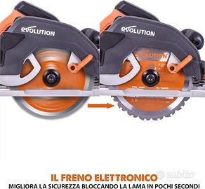 Sega circolare Evolution prof. 1600W con guida