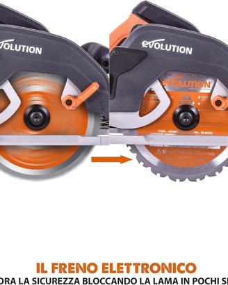 Sega circolare Evolution prof. 1600W con guida