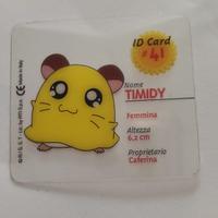 Hamtaro card #41 Timidy vintage anni 2000