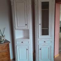 Mobile angolare vetrinetta shabby